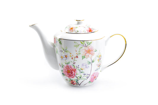 Grace Teaware Pink Camellia Fine Porcelain Teapot