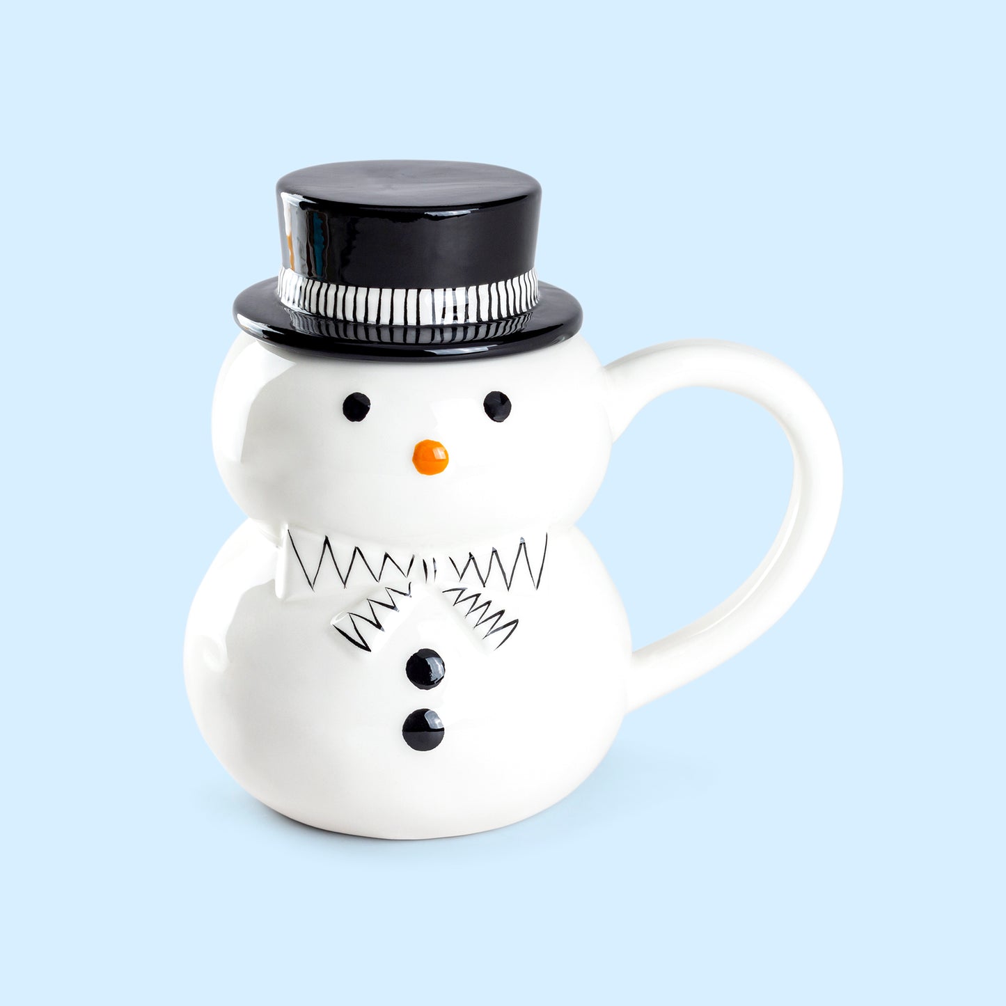 Potter's Studio Snowman Coffee Mug with lid