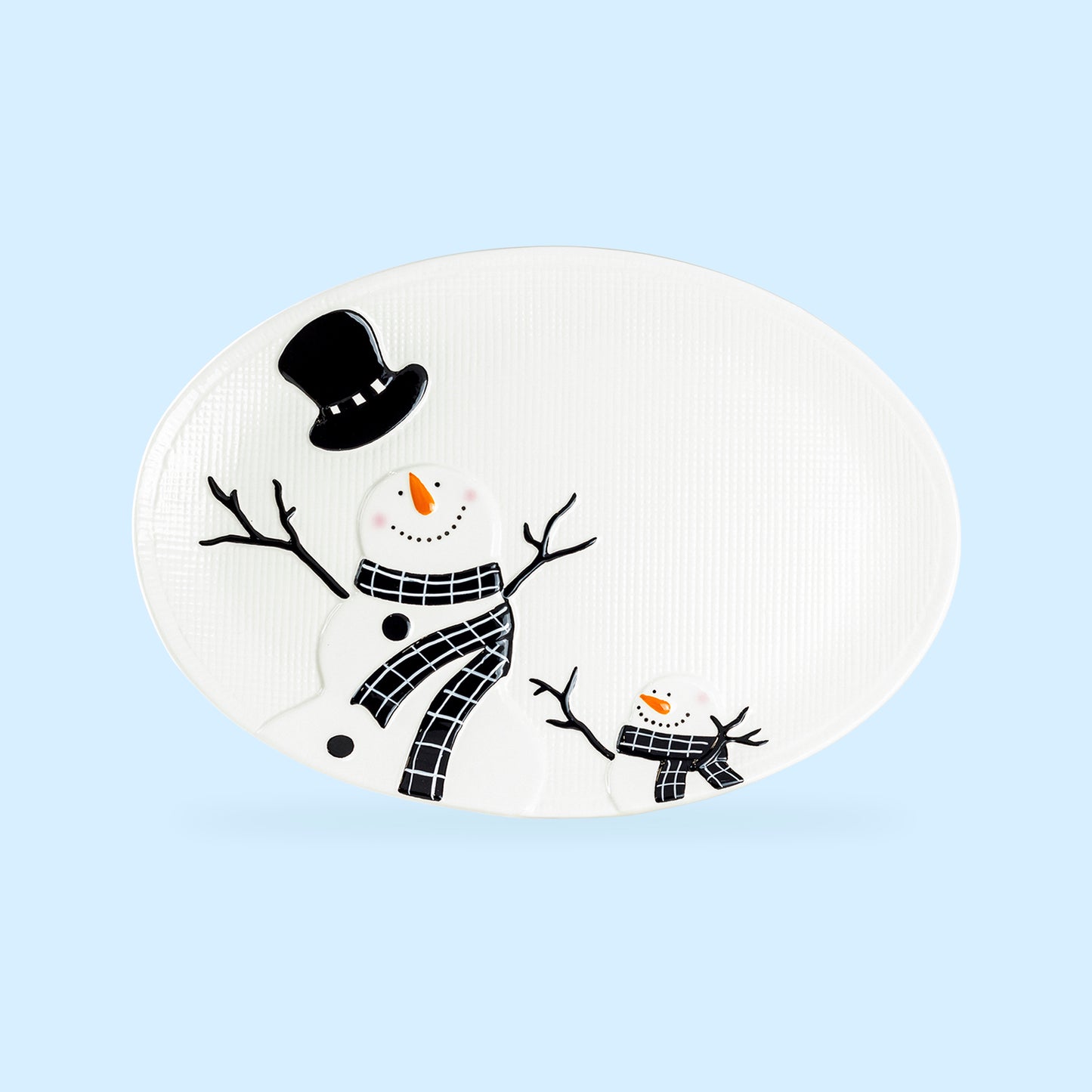 Potter's Studio 15" Snowman Oval Dinner Plate