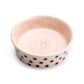 6.25" Organic Coral Dots Heavy Weight Ceramic Pet Bowl