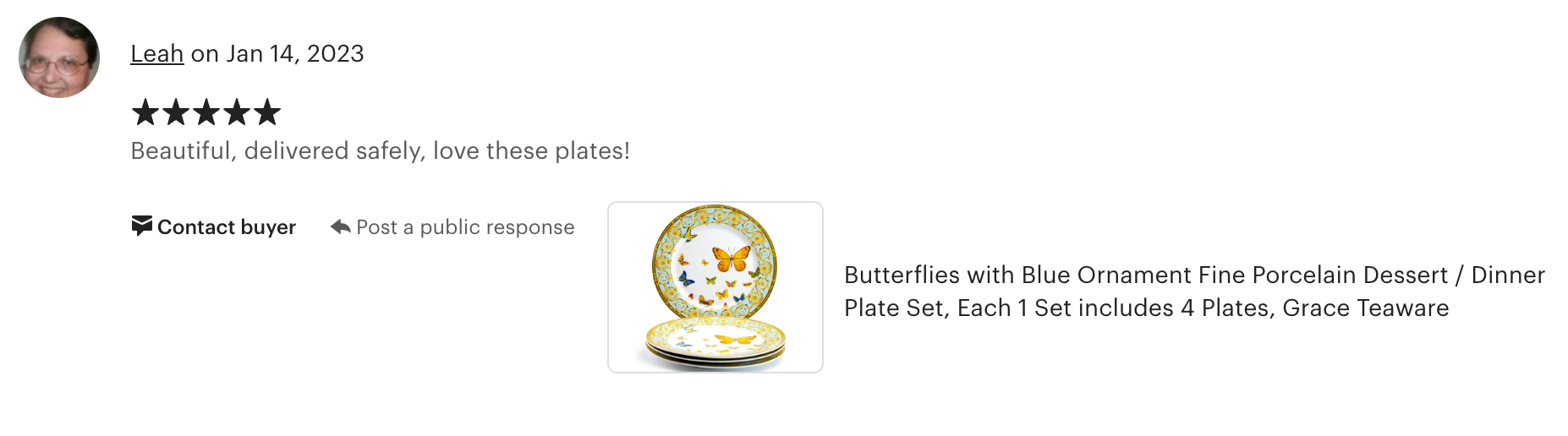 Butterfly Blue Design / Gourmet Grater Plate