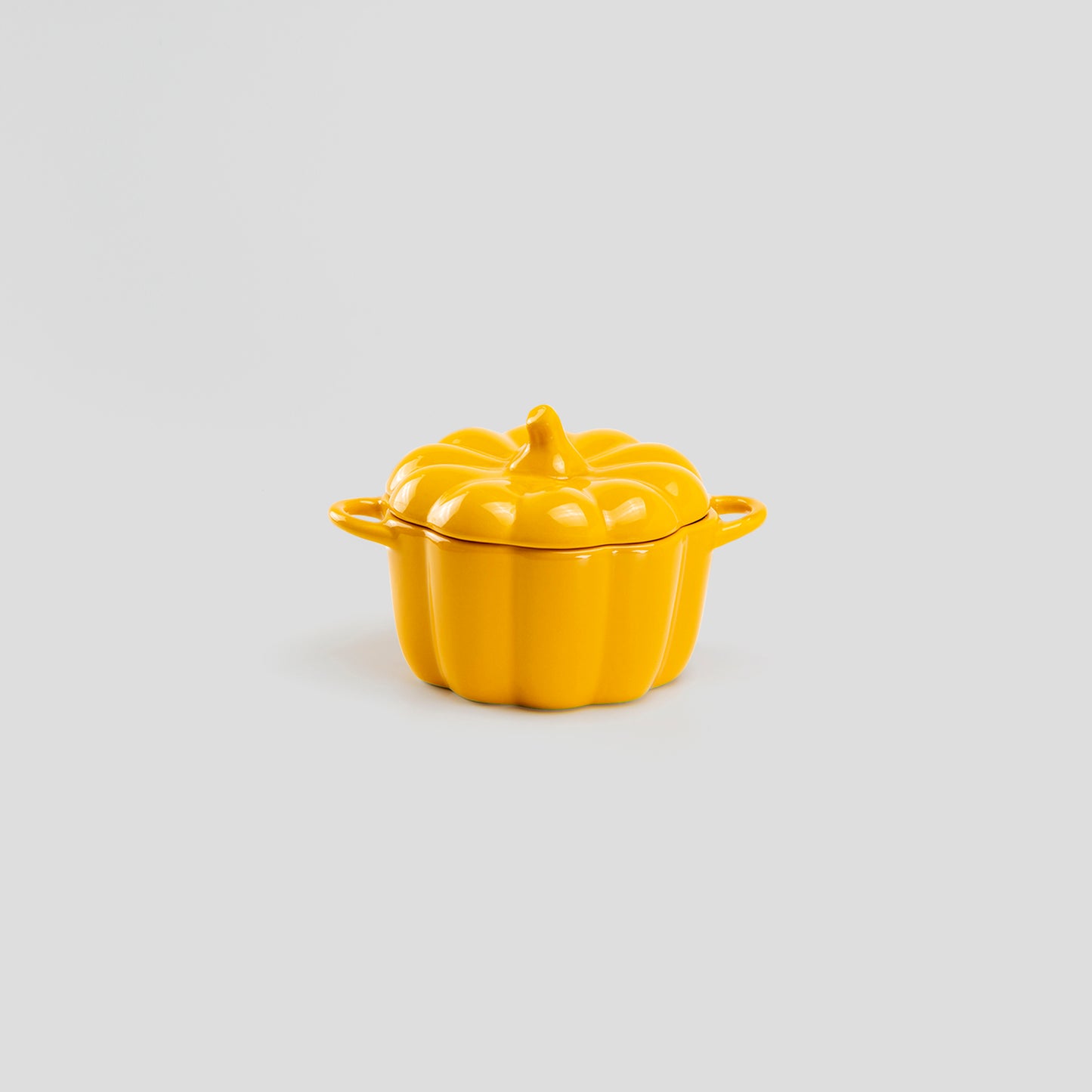 mini yellow pumpkin shape dish
