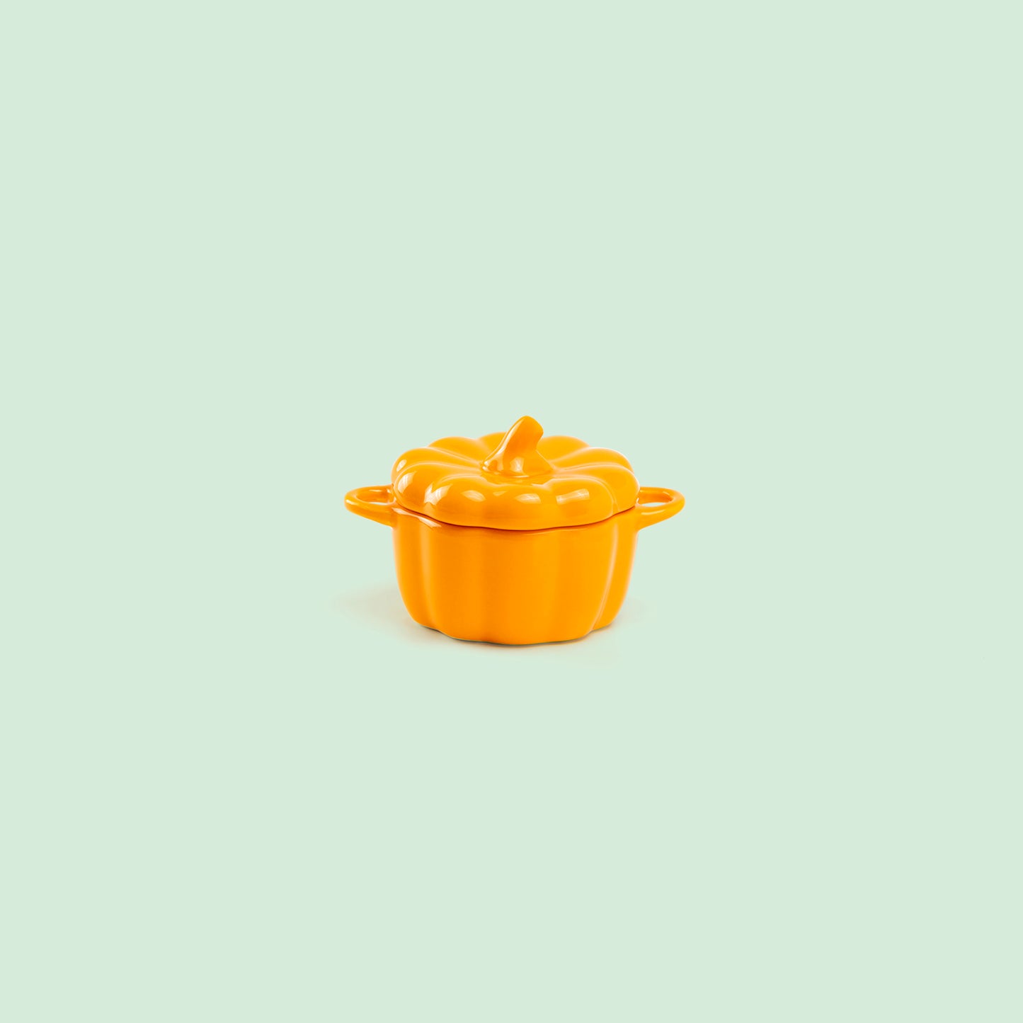 mini orange pumpkin shape bowl