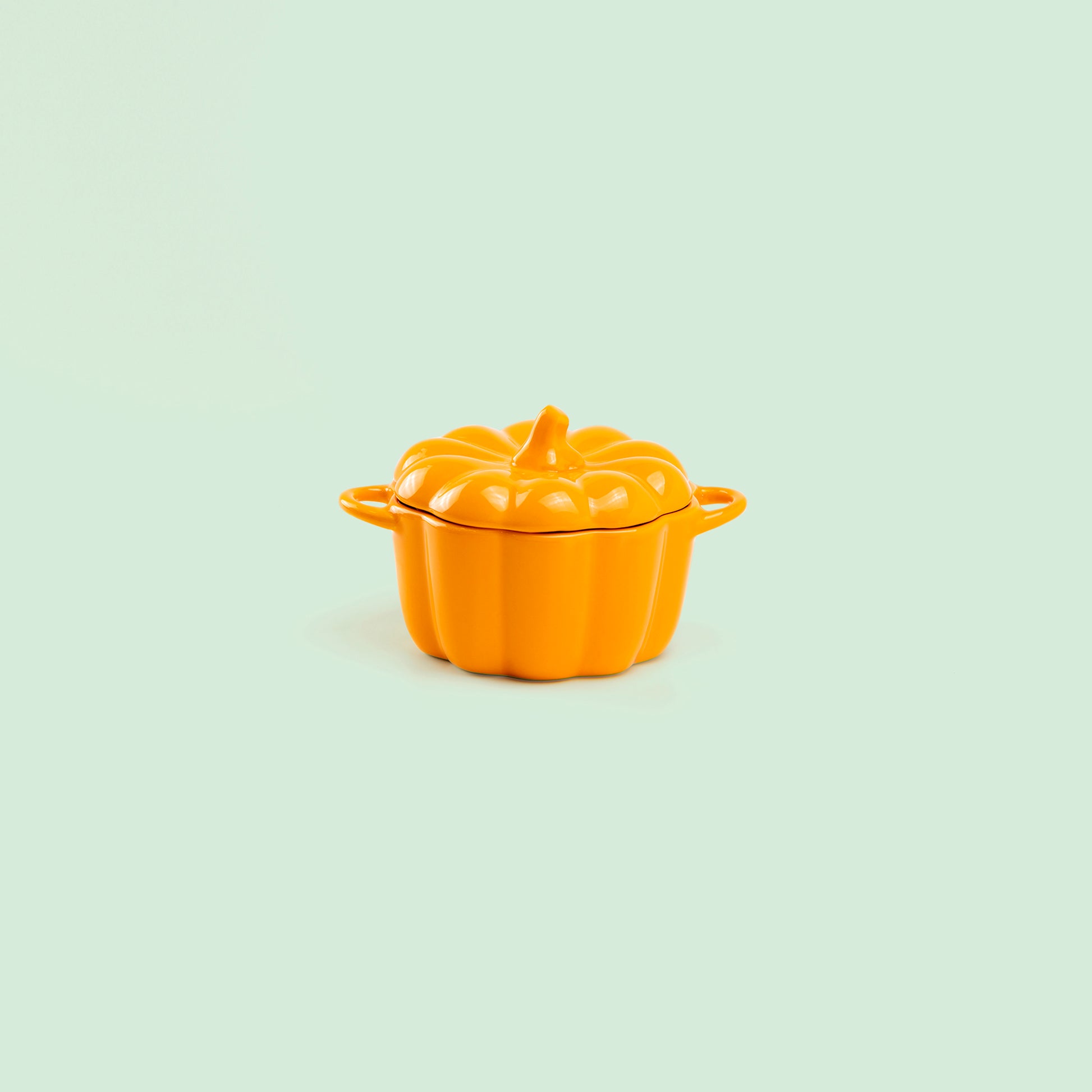 orange pumpkin shape serve bowl