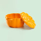 orange pumpkin shaped serveware thanksgiving