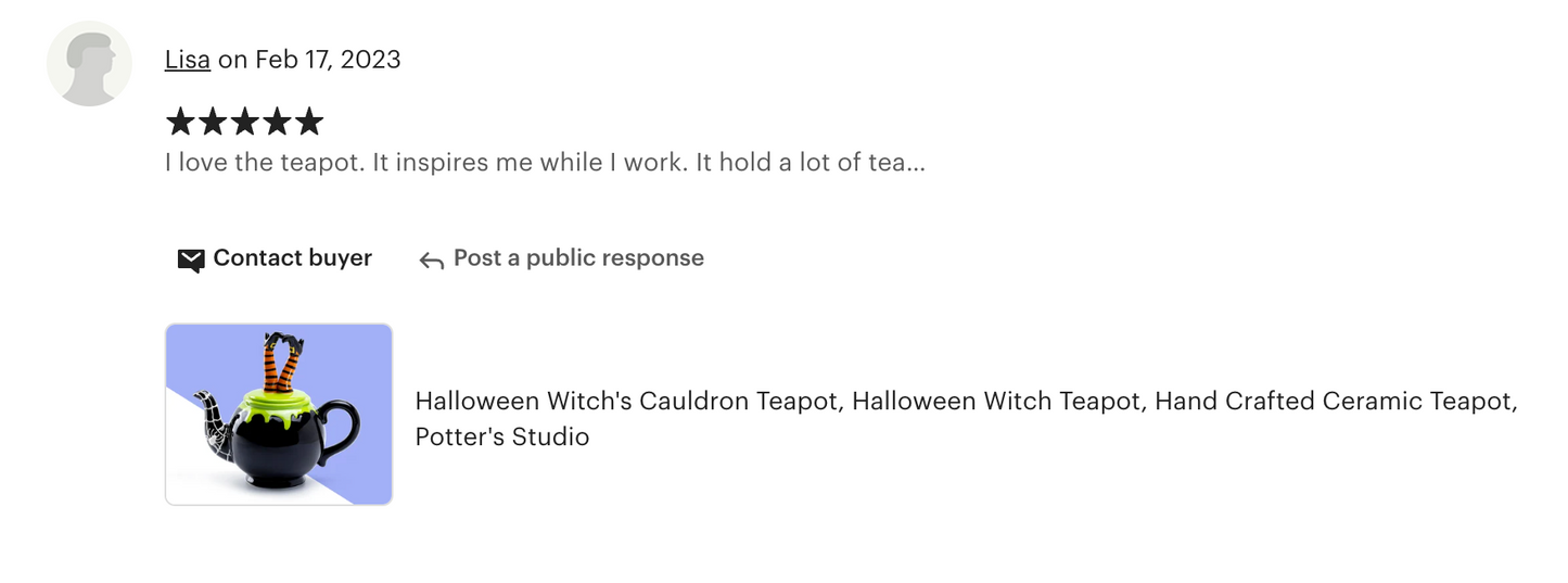 Halloween Witch's Cauldron Teapot