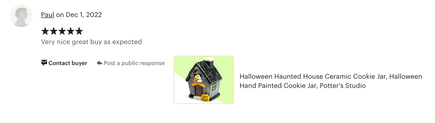 Halloween Haunted House Cookie Jar