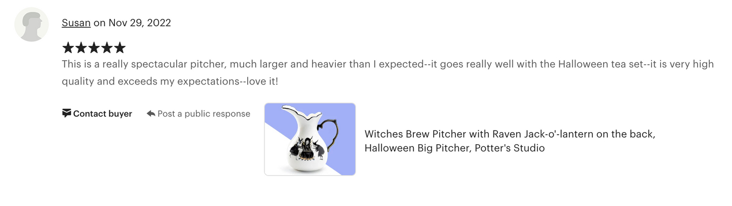 Halloween Witches Brew Pitcher