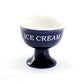 Terramoto Ceramic American Navy Blue Footed Ice Cream Bowl