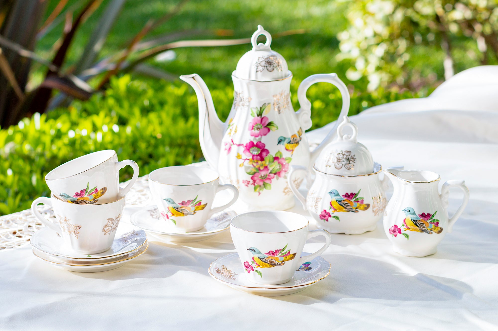 Children's real 2025 tea set