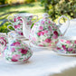 8" Summer Rose Chintz Fine Porcelain Dessert Plate - New Edition