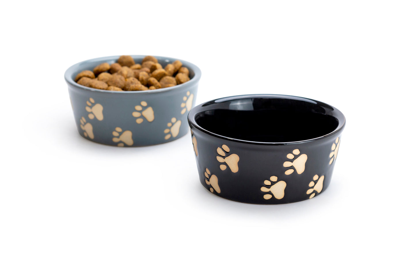 Fido's Diner 4.75" Paw Print Ceramic Pet Bowl