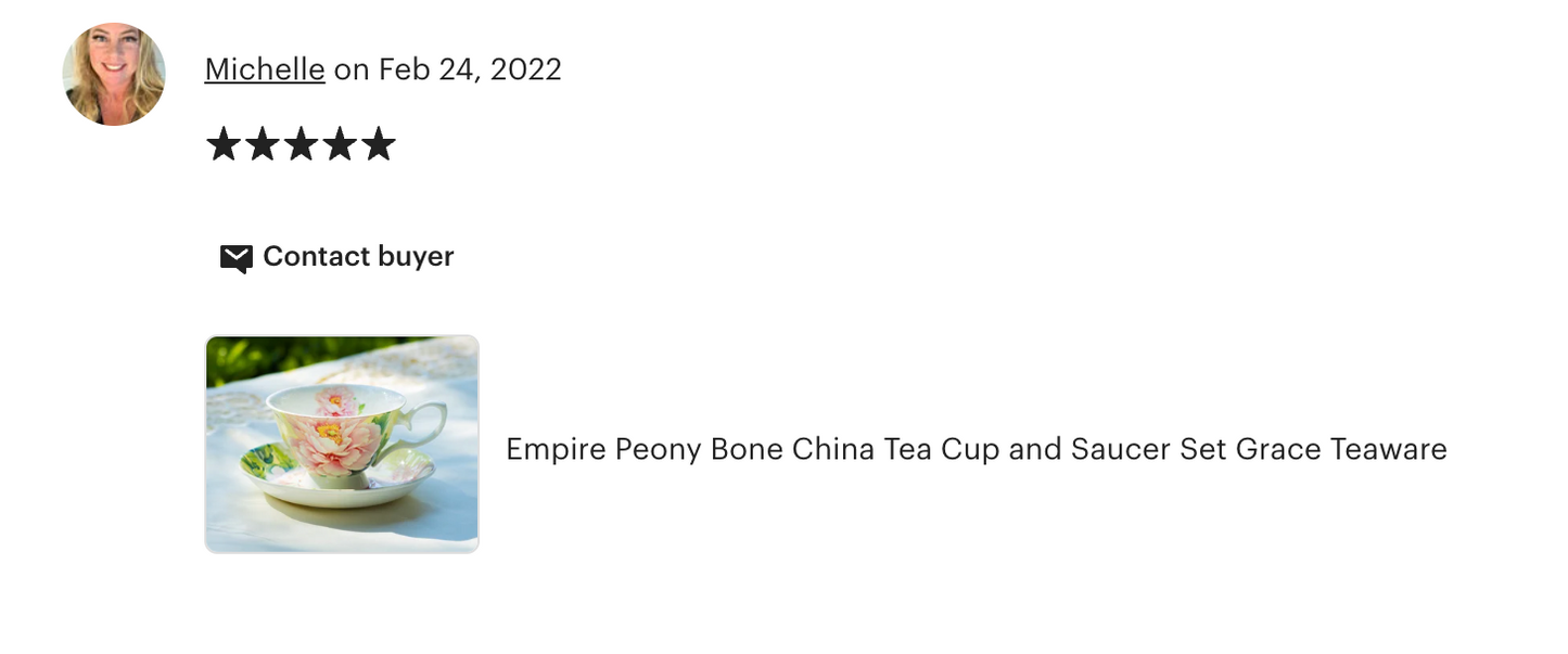 Empire Peony Bone China Tea Cup and Saucer