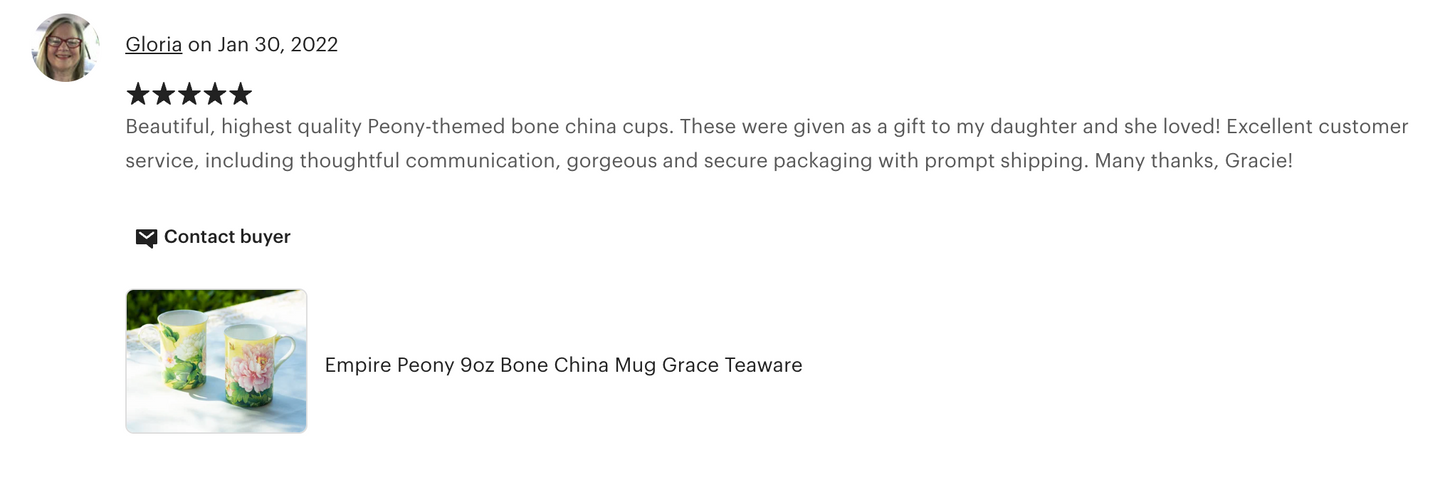 Empire Peony Bone China Mug