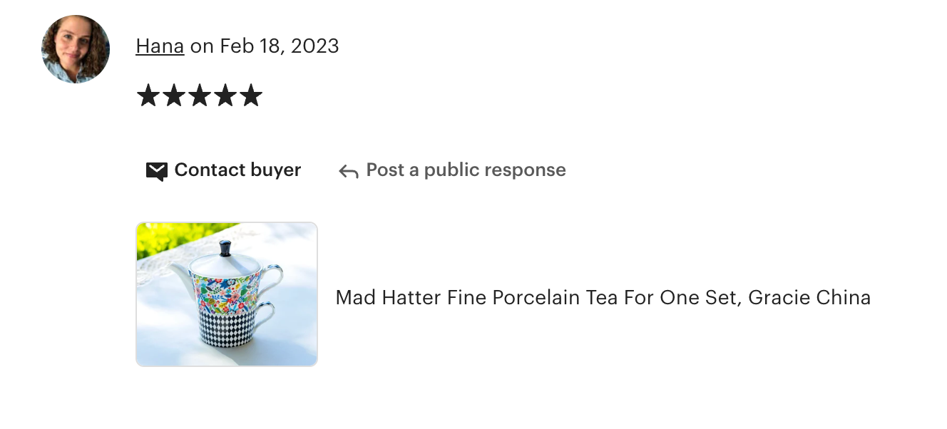 Mad Hatter Fine Porcelain Tea For One Set