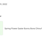 Spring Flower Bunny Bone China Mug