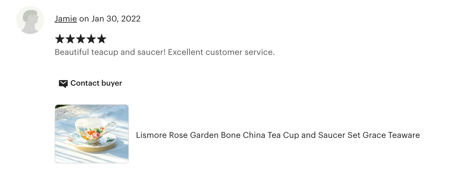 Lismore Rose Garden Bone China Tea Cup and Saucer