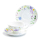 Stechcol Gracie Bone China Summer Meadow White Bone China Cup and Saucer Set
