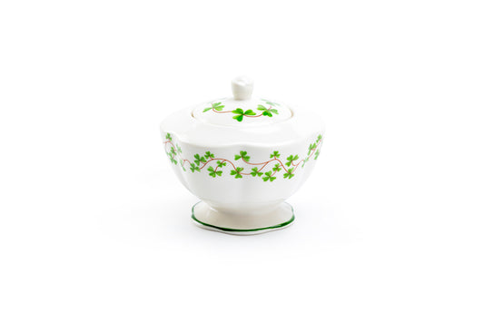 Grace Teaware Shamrock Clover Sugar Bowl