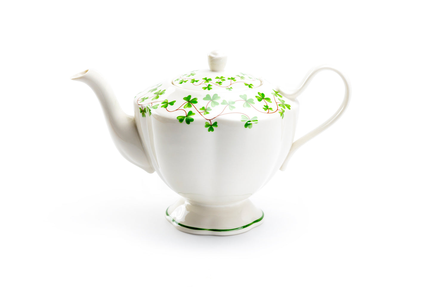 Grace Teaware Shamrock Fine Porcelain Teapot