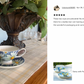Daisy Blue Bone China Tea Cup and Saucer