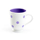 Terramoto Ceramic Polka Dots Mug - Lavender on White