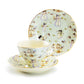 Grace Teaware Holiday Snowman Fine Porcelain Tea Cup and Saucer Set