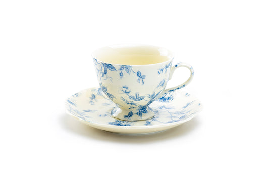 Coastal Grandma Chic Blue Toile Teacups - set of four – The Twiggery