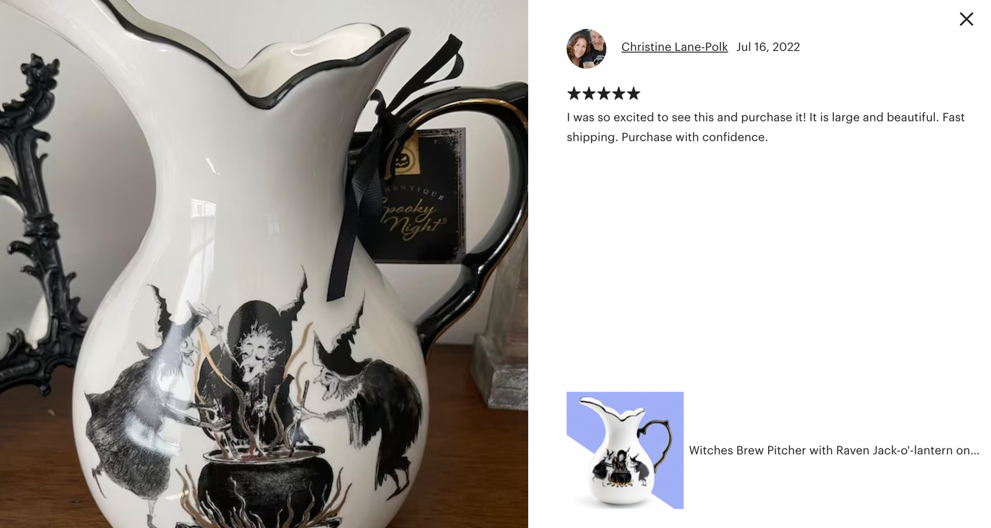 Halloween Witches Brew Pitcher